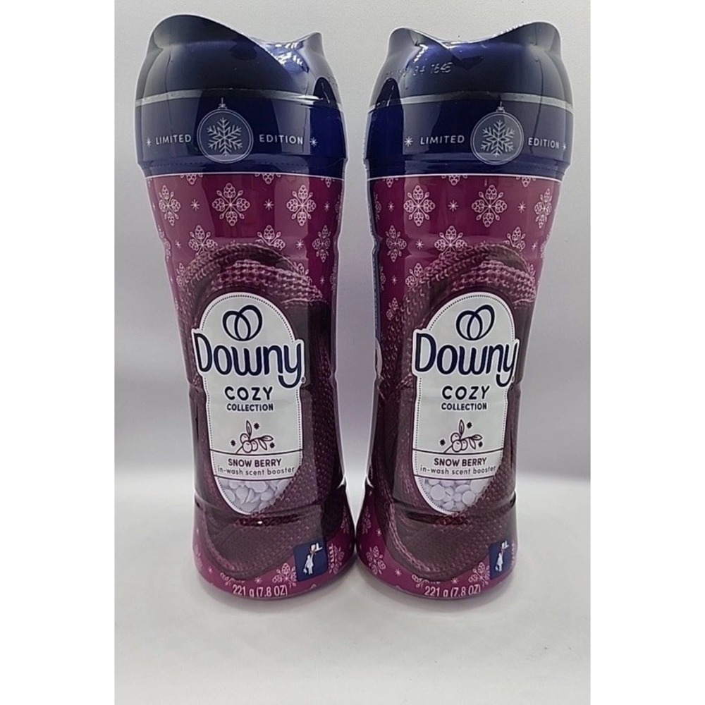 DOWNY COZY COLLECTION Laundry Scent Booster SNOW BERRY 7.8 Oz Ea Set of 2